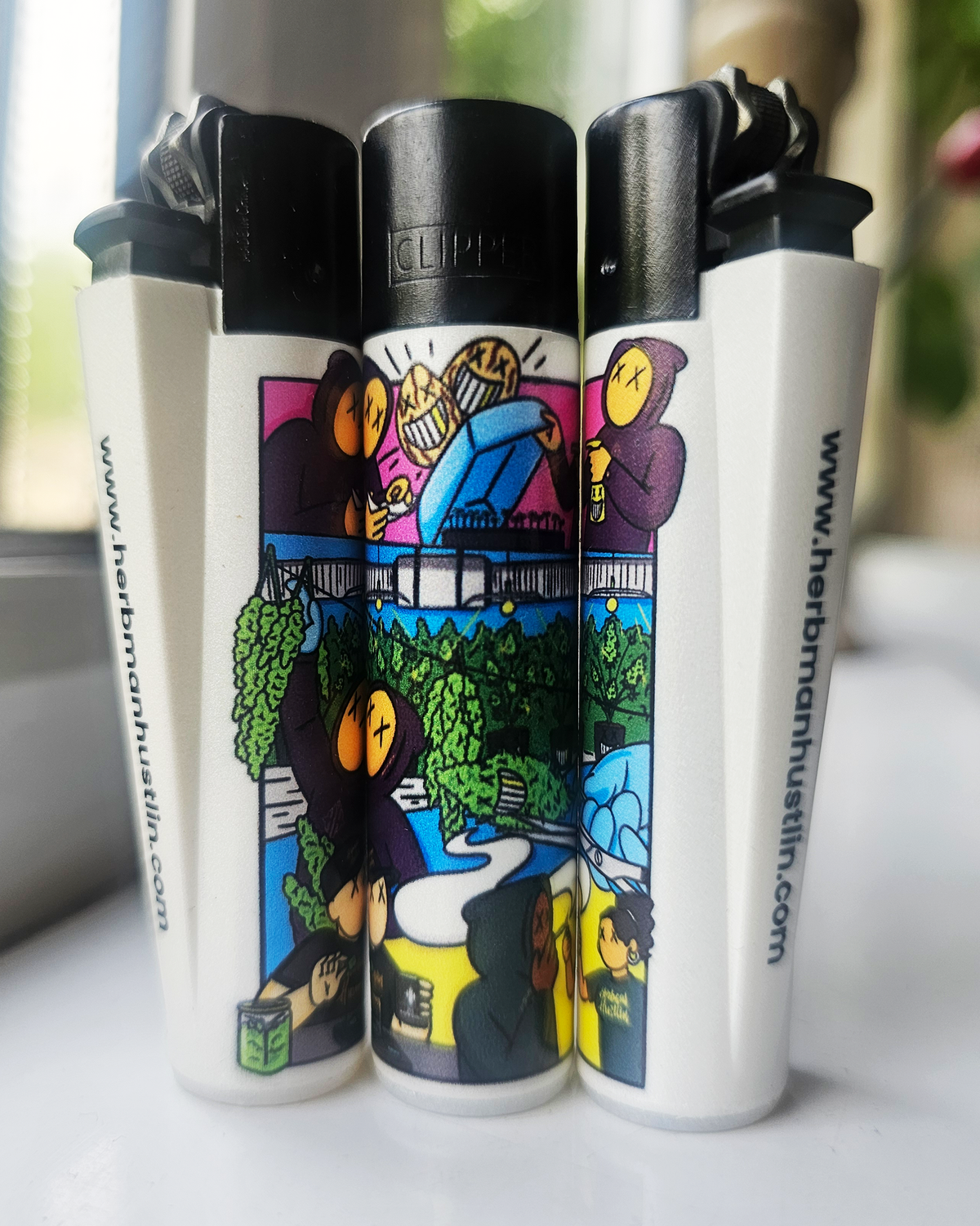 HH X TRAPART: Seed to Smoke Lighter - White/Colour