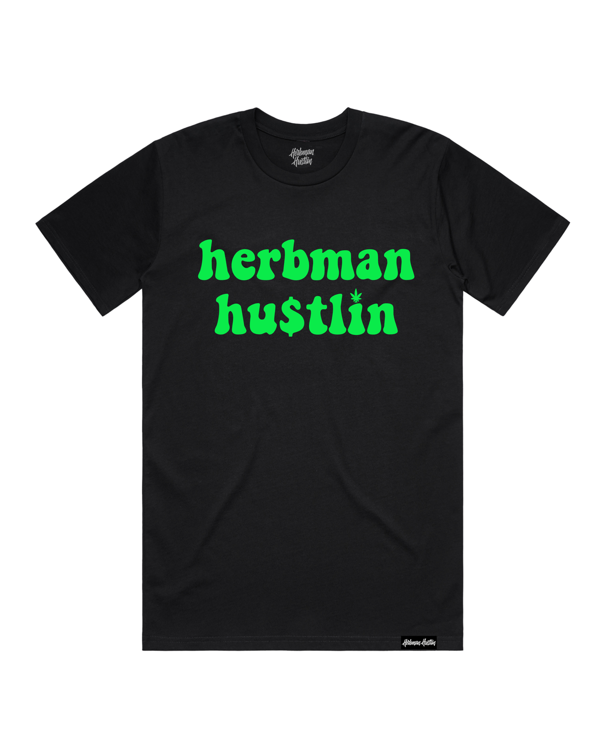 Herbman Hustlin Puff Puff Tee - Glow Edition