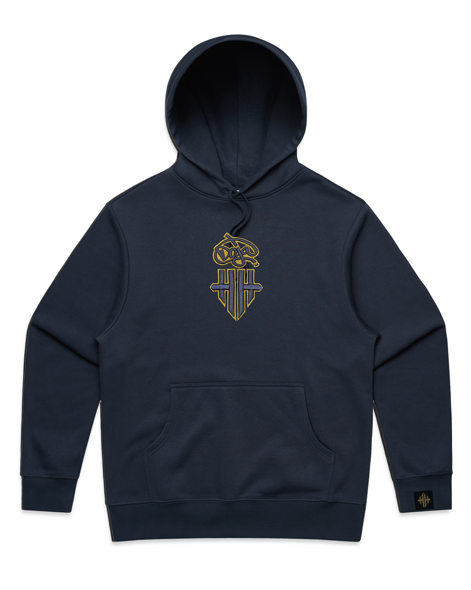 Doja x HH Oversized Hoodie - Royal Navy/Gold - Free Lighter