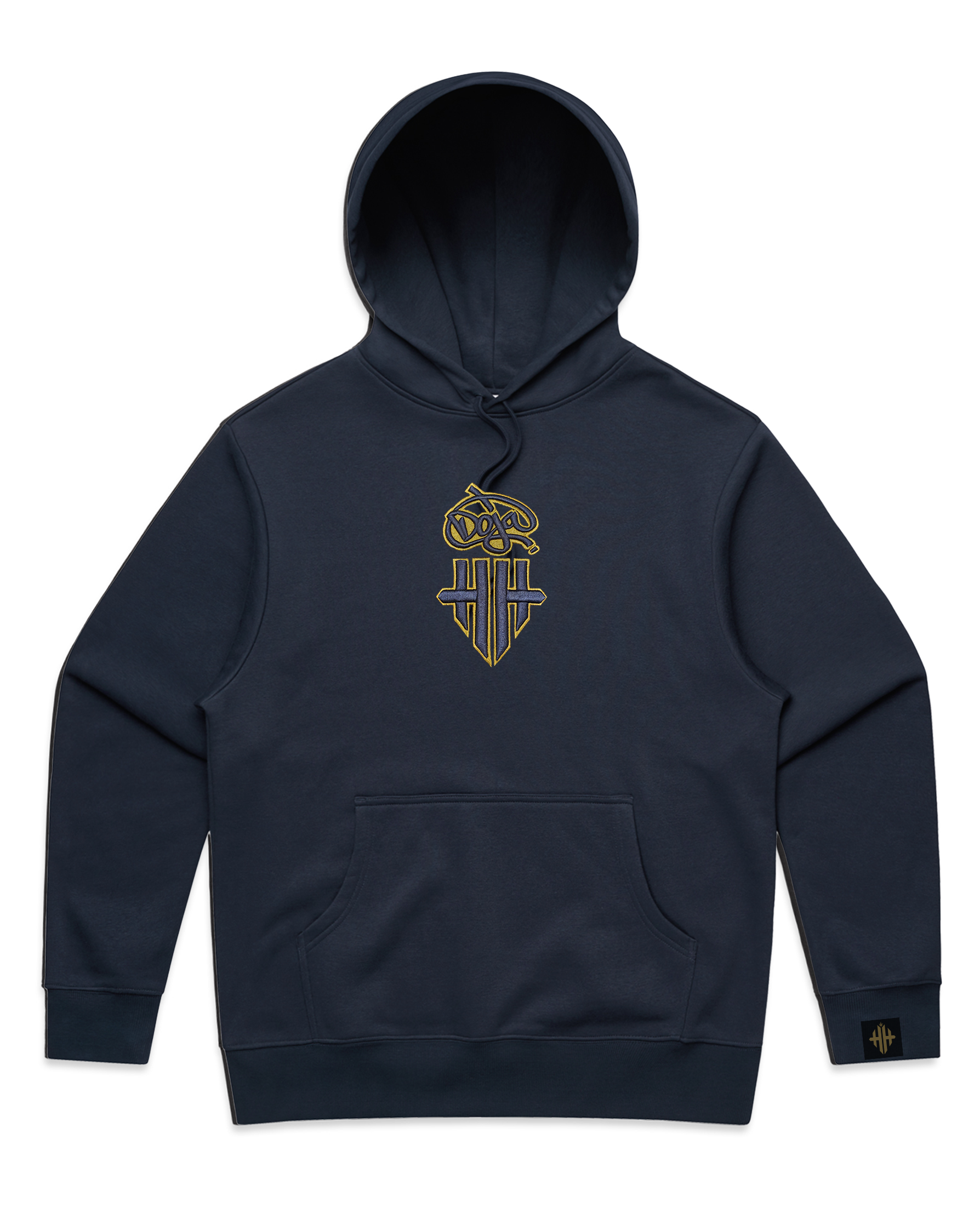 Doja x HH Oversized Hoodie - Royal Navy/Gold