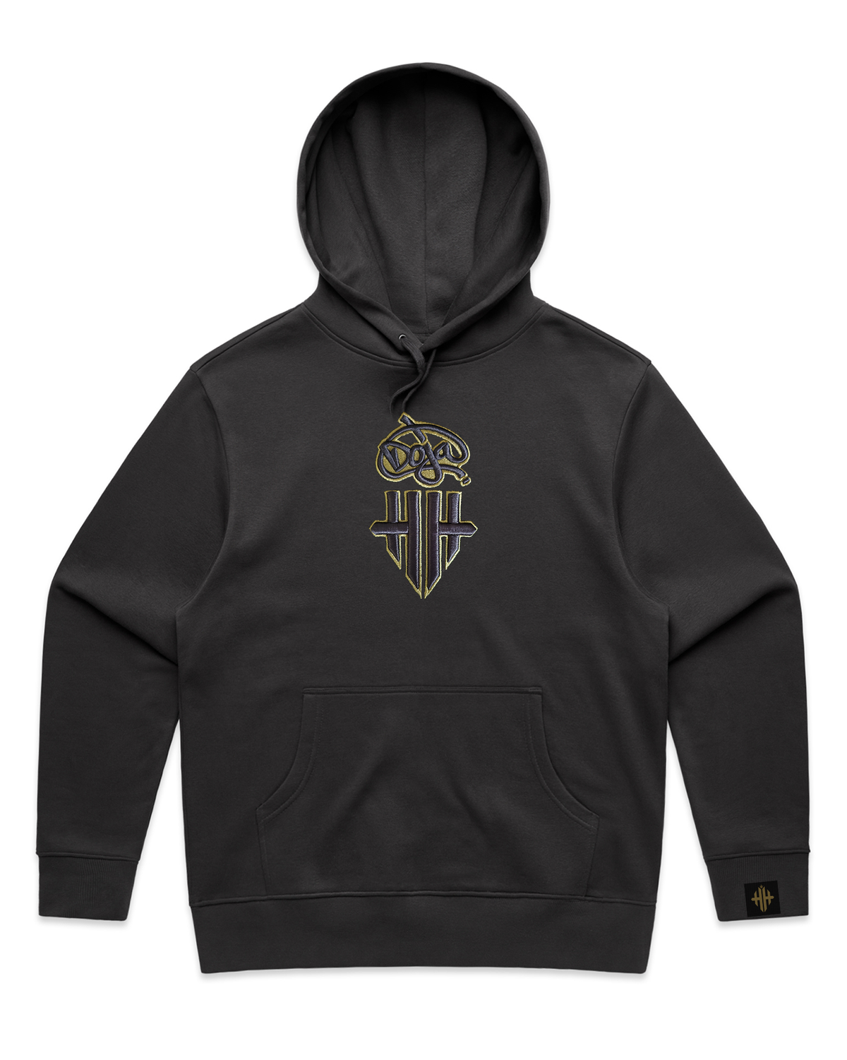 Doja x HH Oversized Hoodie - Charcoal/Gold - Free Lighter