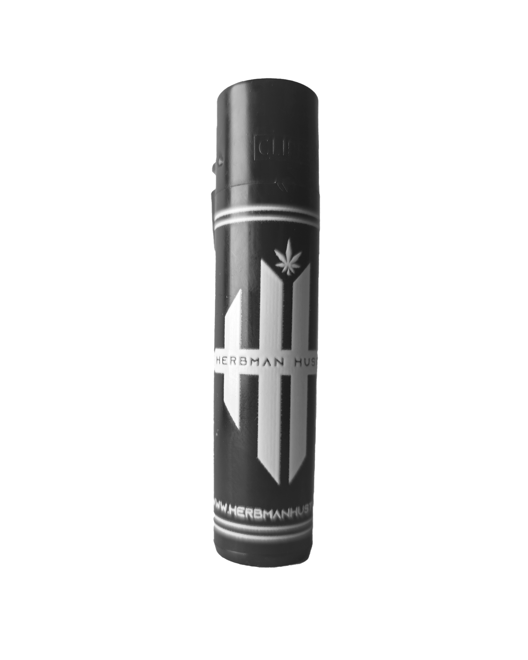 Herbman Hustlin Monogram Clipper Lighter - Black/White