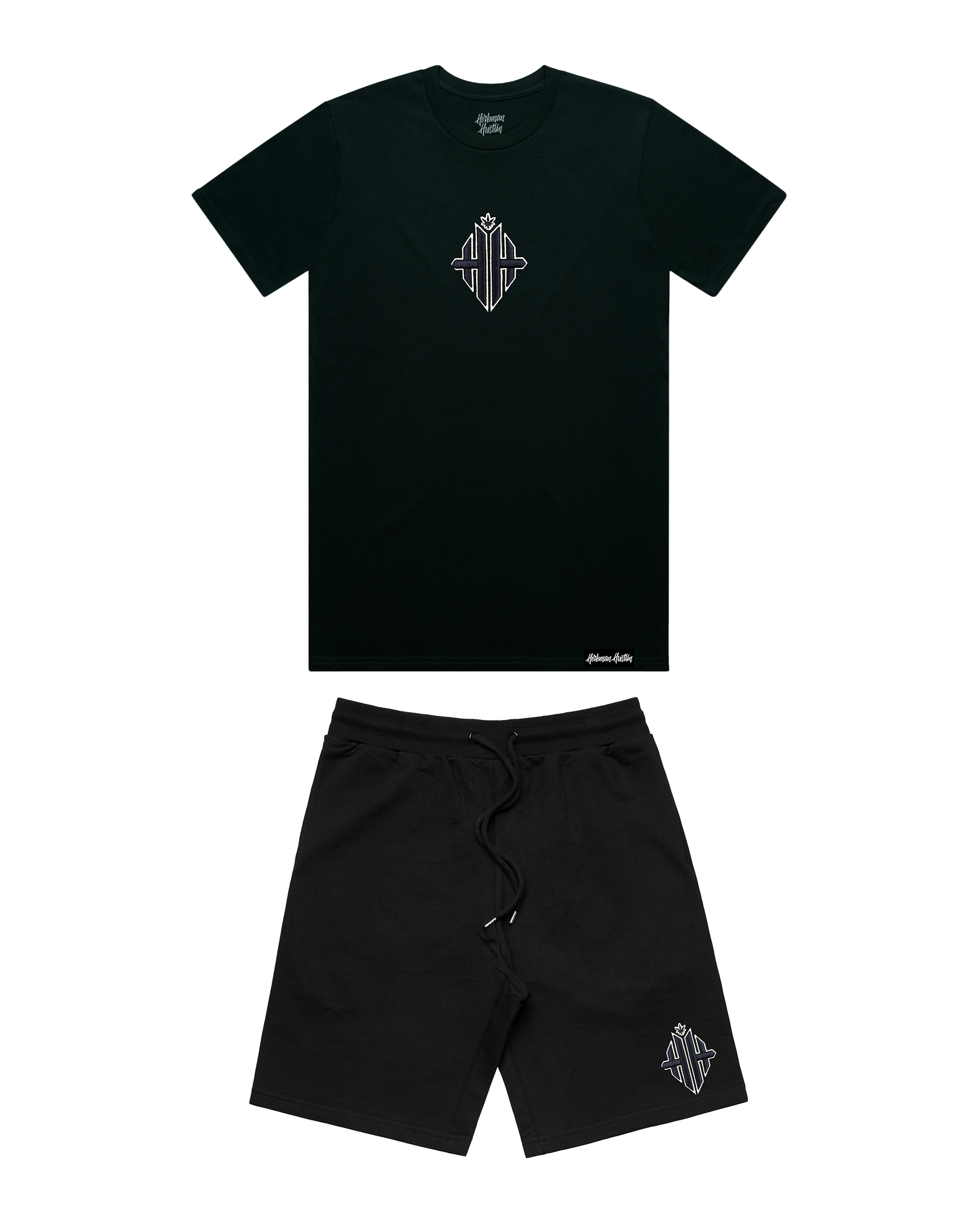 HH Monochrome Shorts Set - Black/White