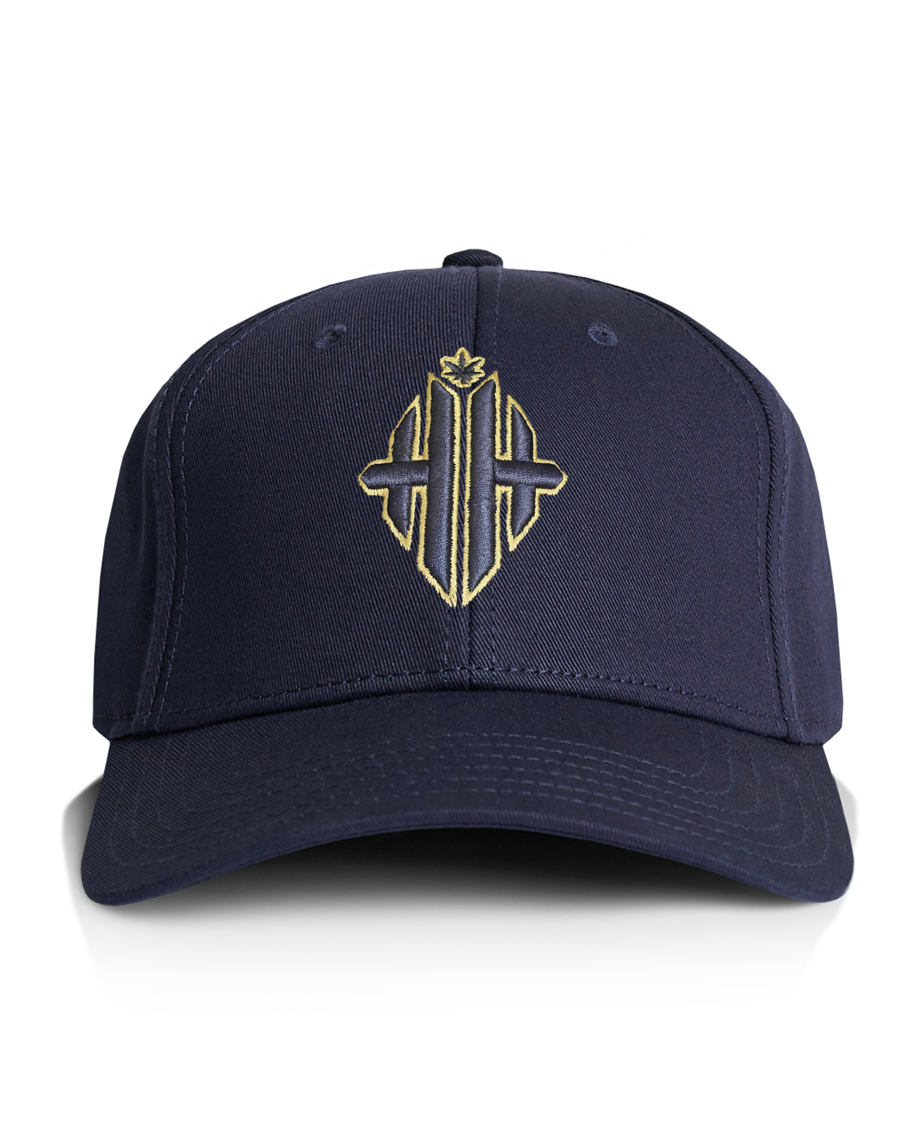 HH Monogram Snapback Cap - Royal Navy/Gold