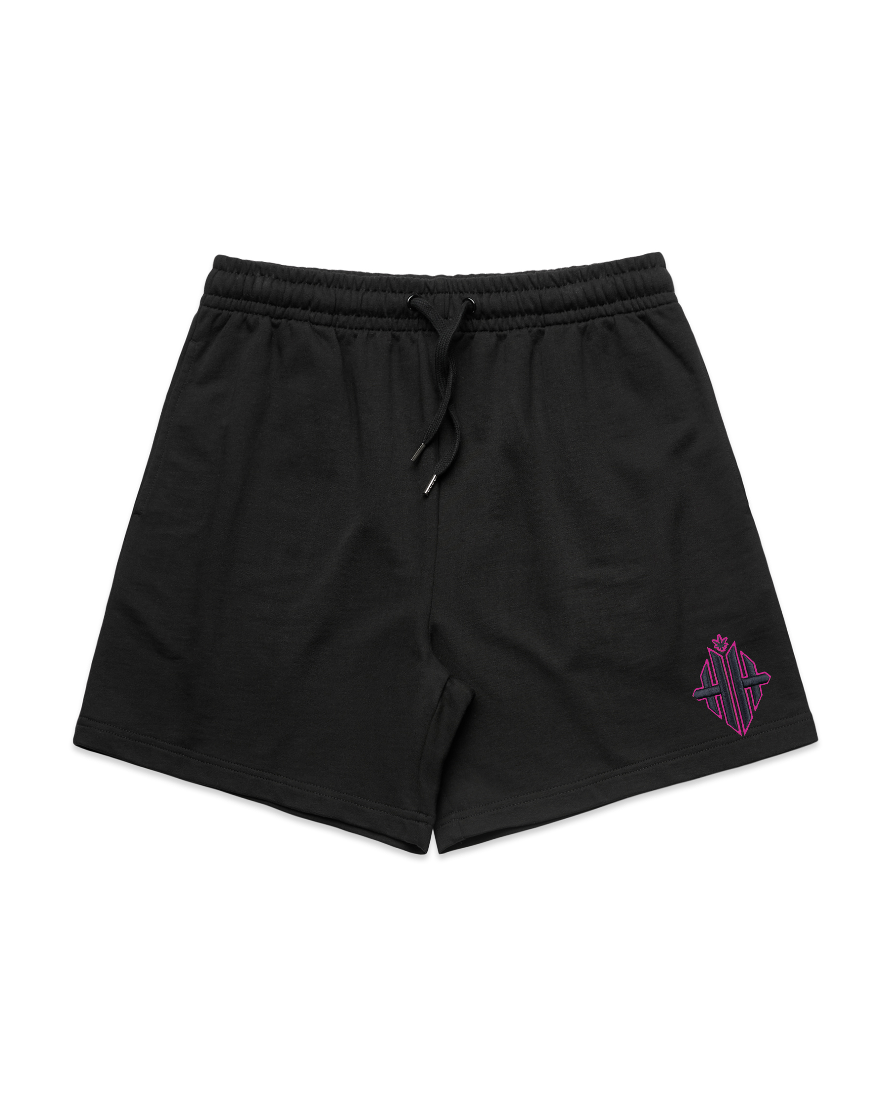 Herbgal Monogram Shorts - Black/Pink