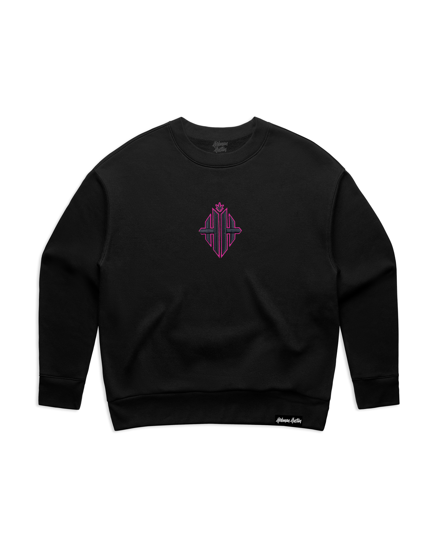 Herbgal Monogram Sweatshirt - Black/Pink