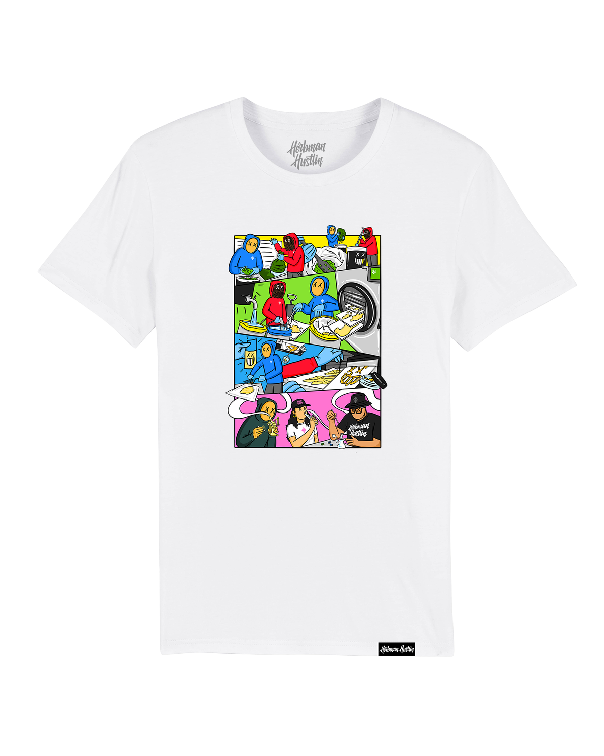 HH X Ital Melts X TRAPART: Root to Rosin Organic Tee- White/Colour