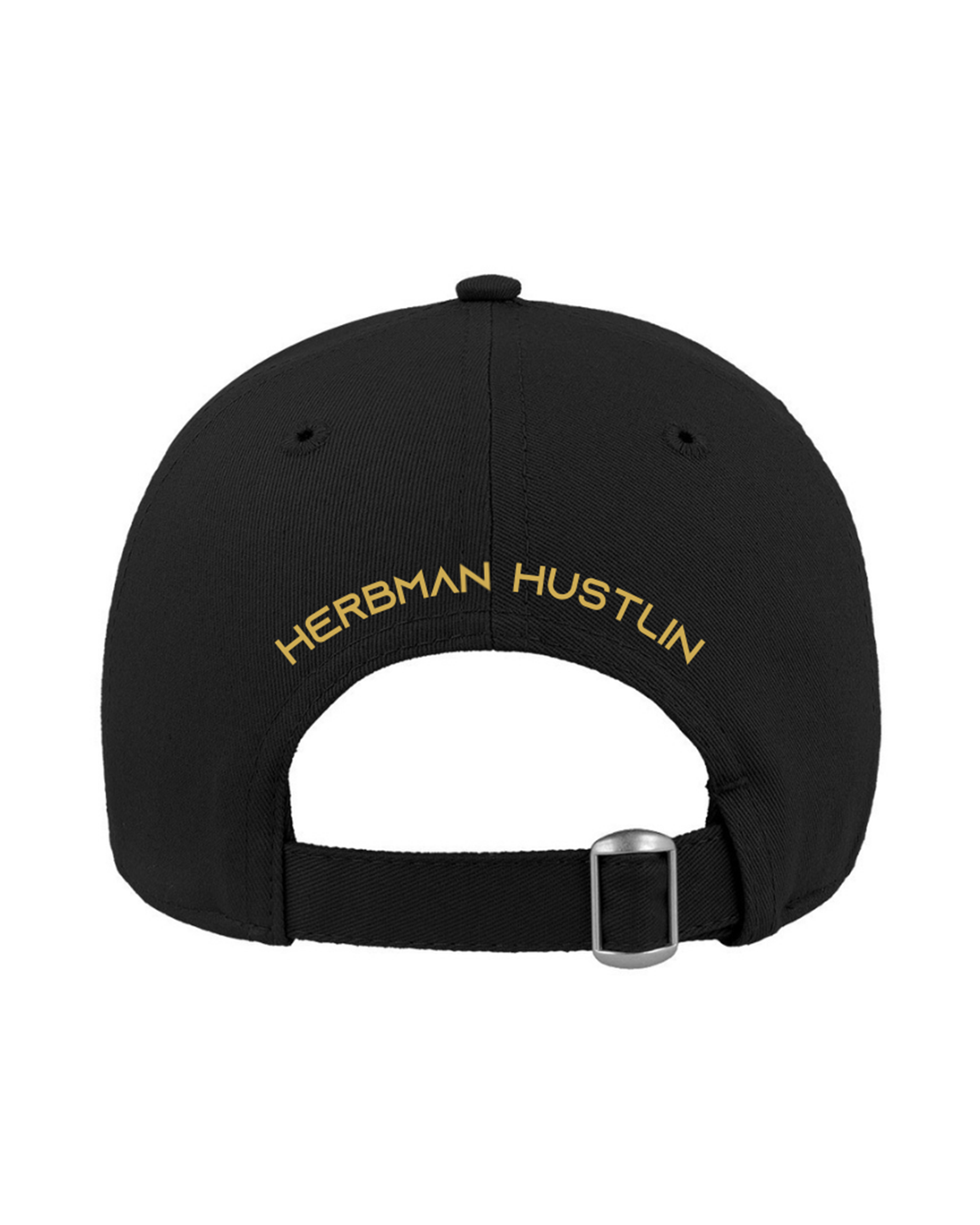 Herbman Hustlin 24k Monogram Cap - Black/Metallic Gold