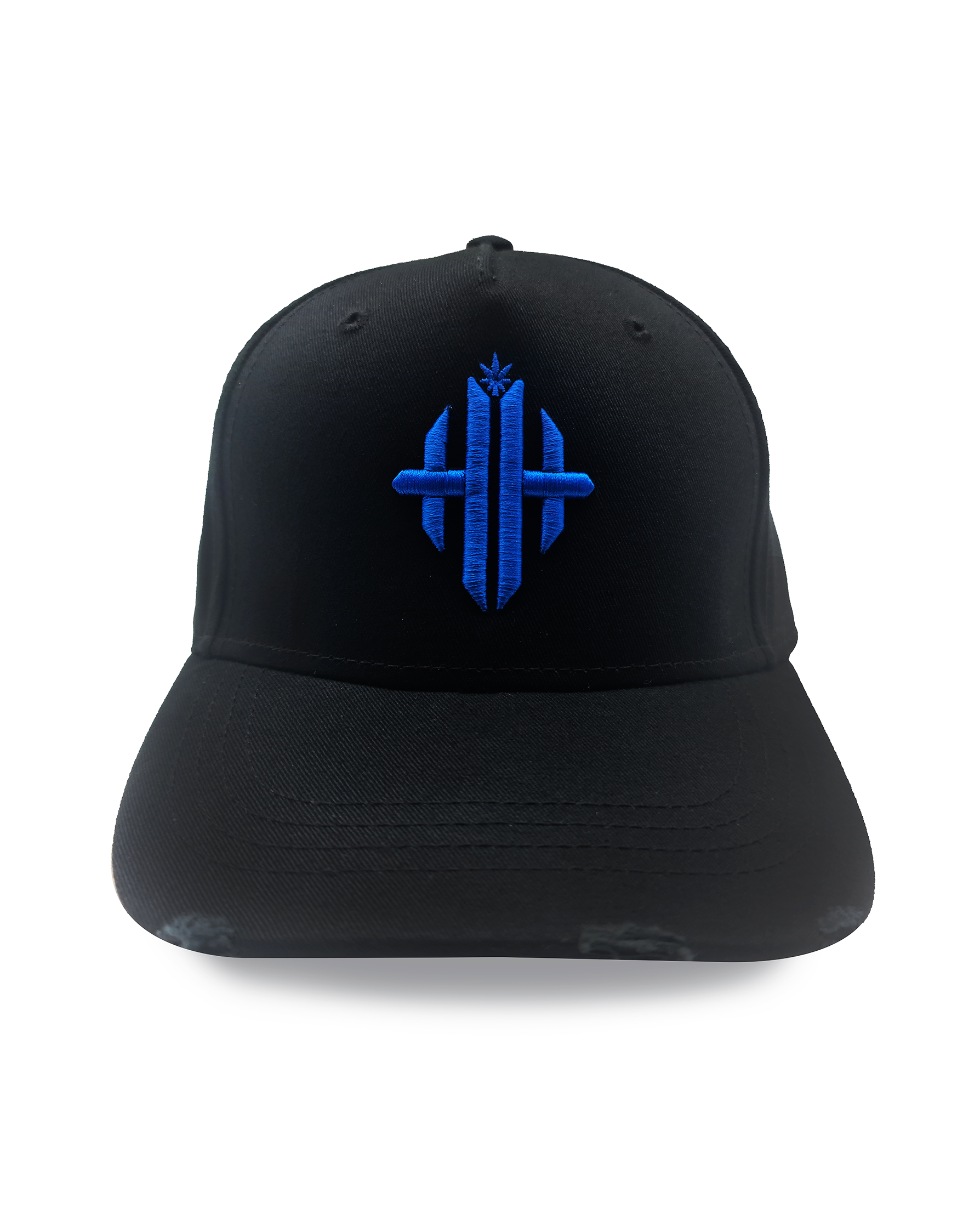 Herbman Hustlin Monogram Cap - Black/Cobalt Blue