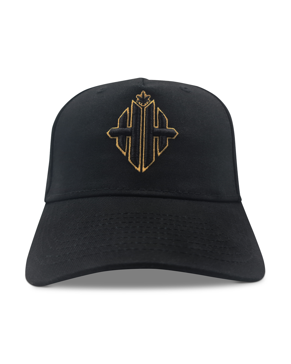Herbman Hustlin 24k Monogram Cap - Black/Metallic Gold