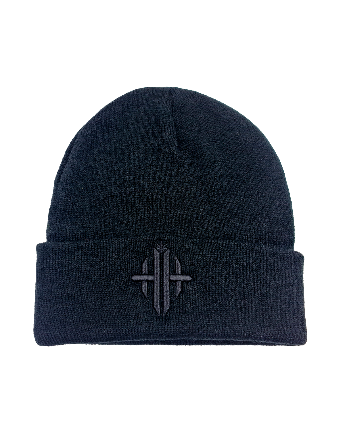 Herbman Hustlin Monogram Beanie - Black/Black