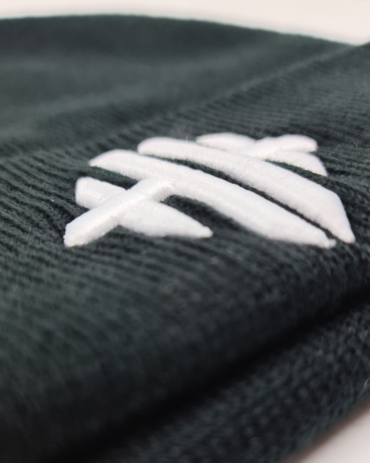 Herbman Hustlin Monogram Beanie - Black/White