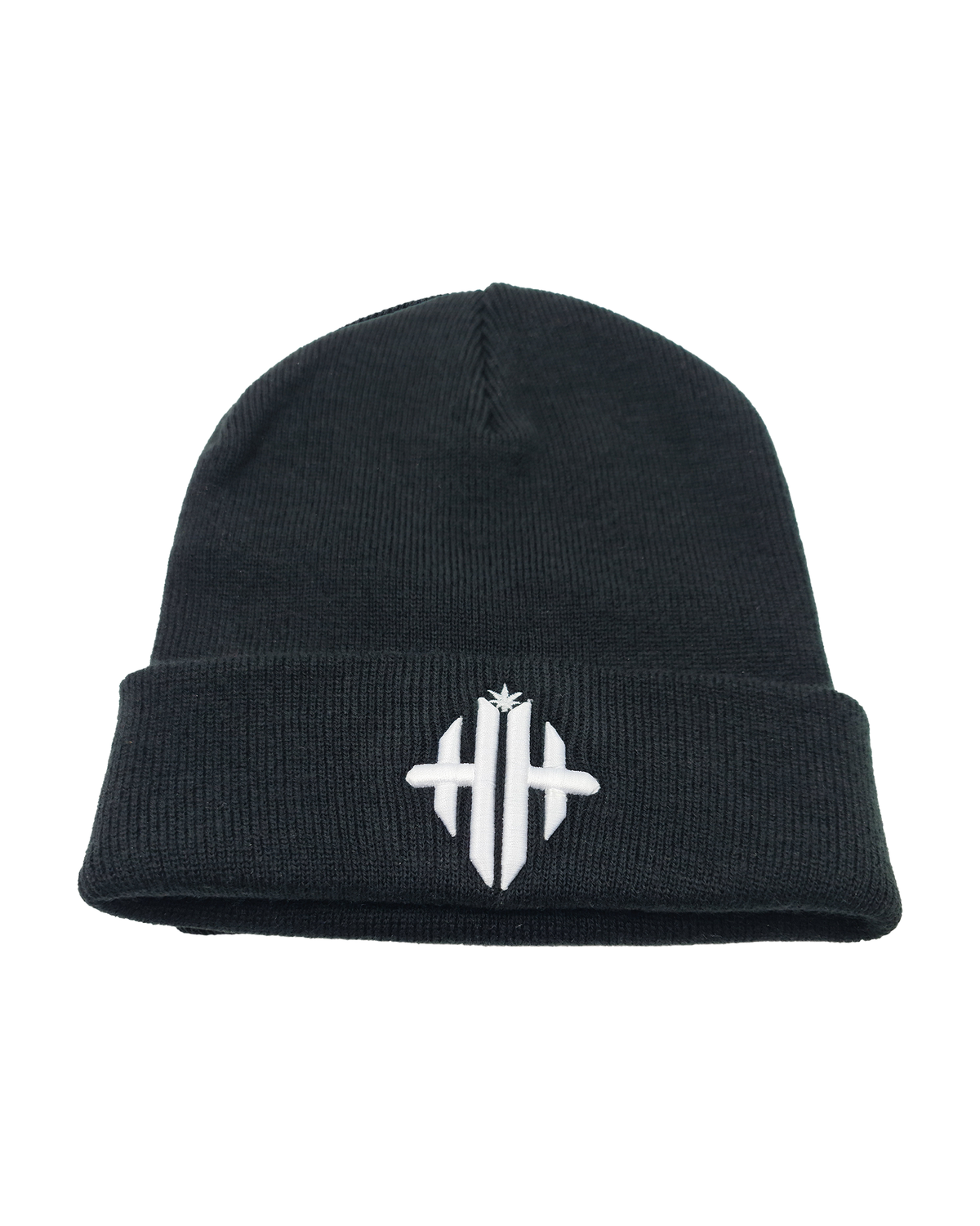 Herbman Hustlin Monogram Beanie - Black/White
