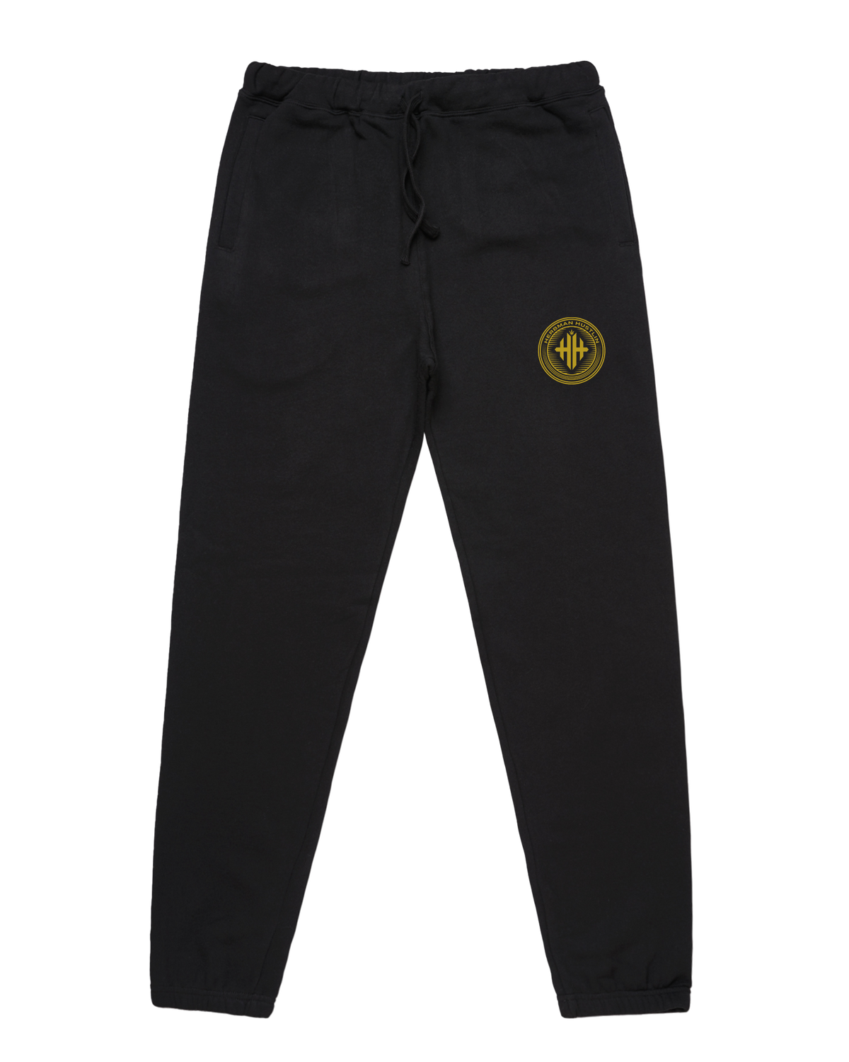 Herbman Hustlin Heavyweight PVC Patch Tracksuit - Black/Gold