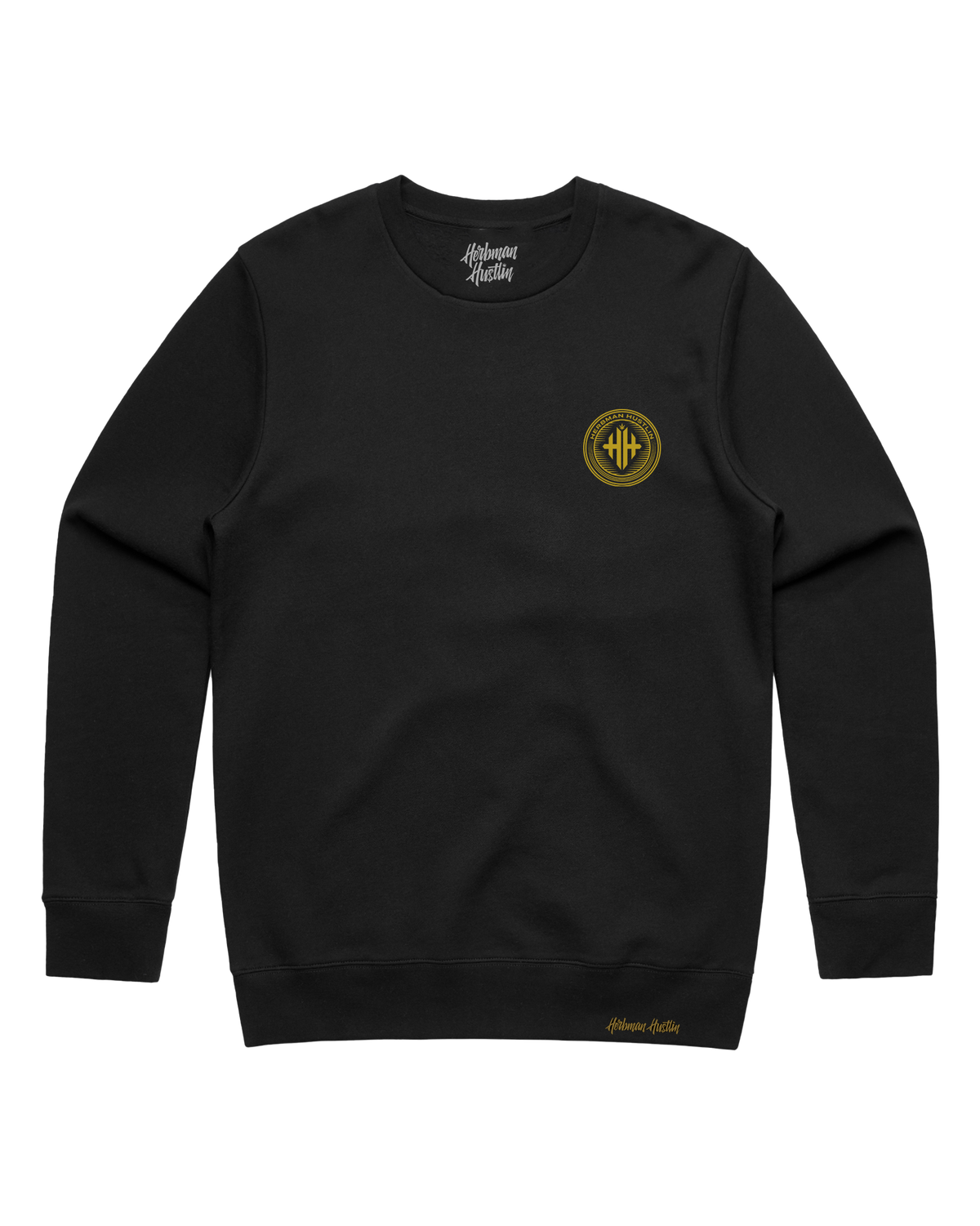 Herbman Hustlin Heavyweight PVC Patch Tracksuit - Black/Gold