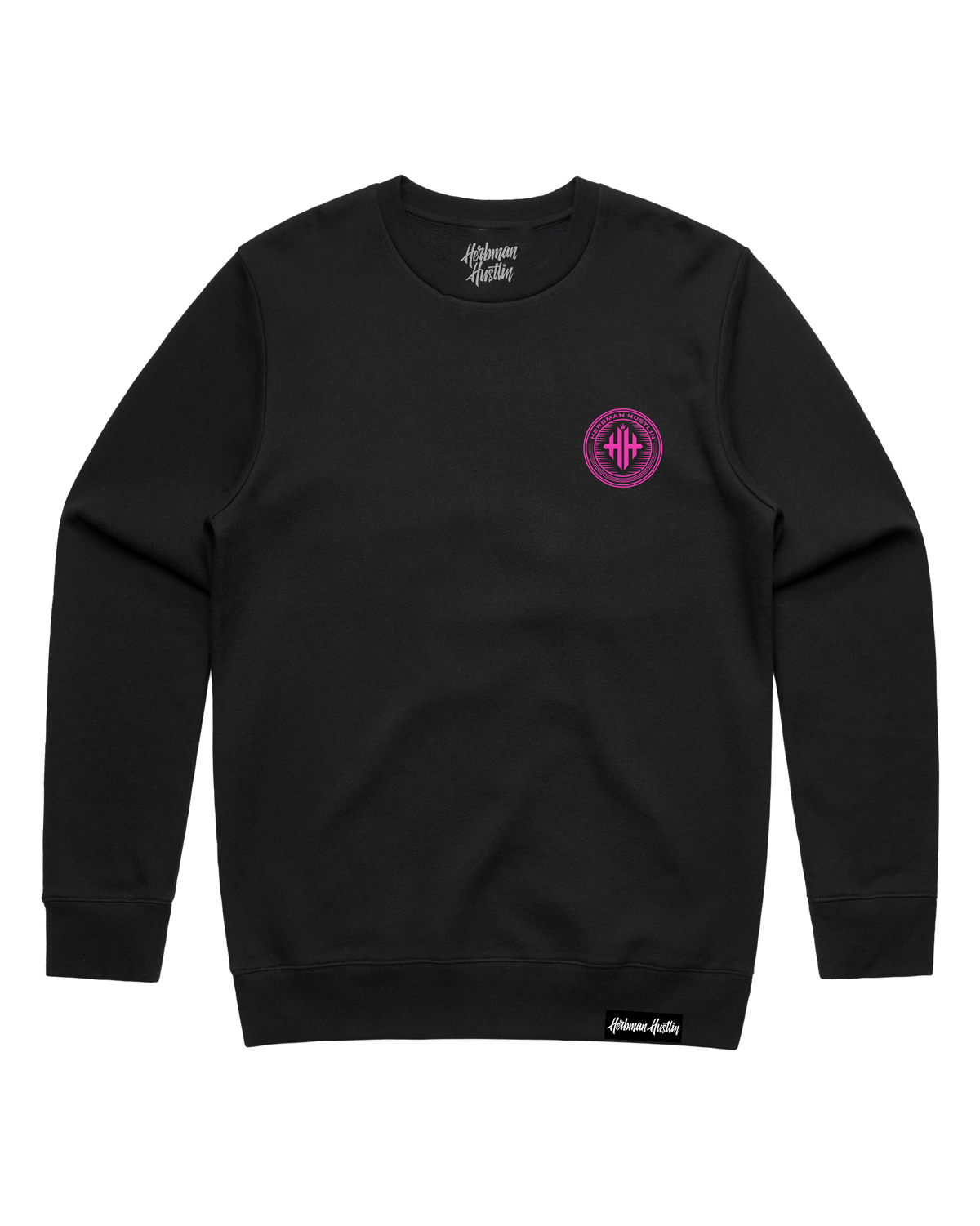 Herbman Hustlin Heavyweight PVC 3D Patch Tracksuit - Black/Pink