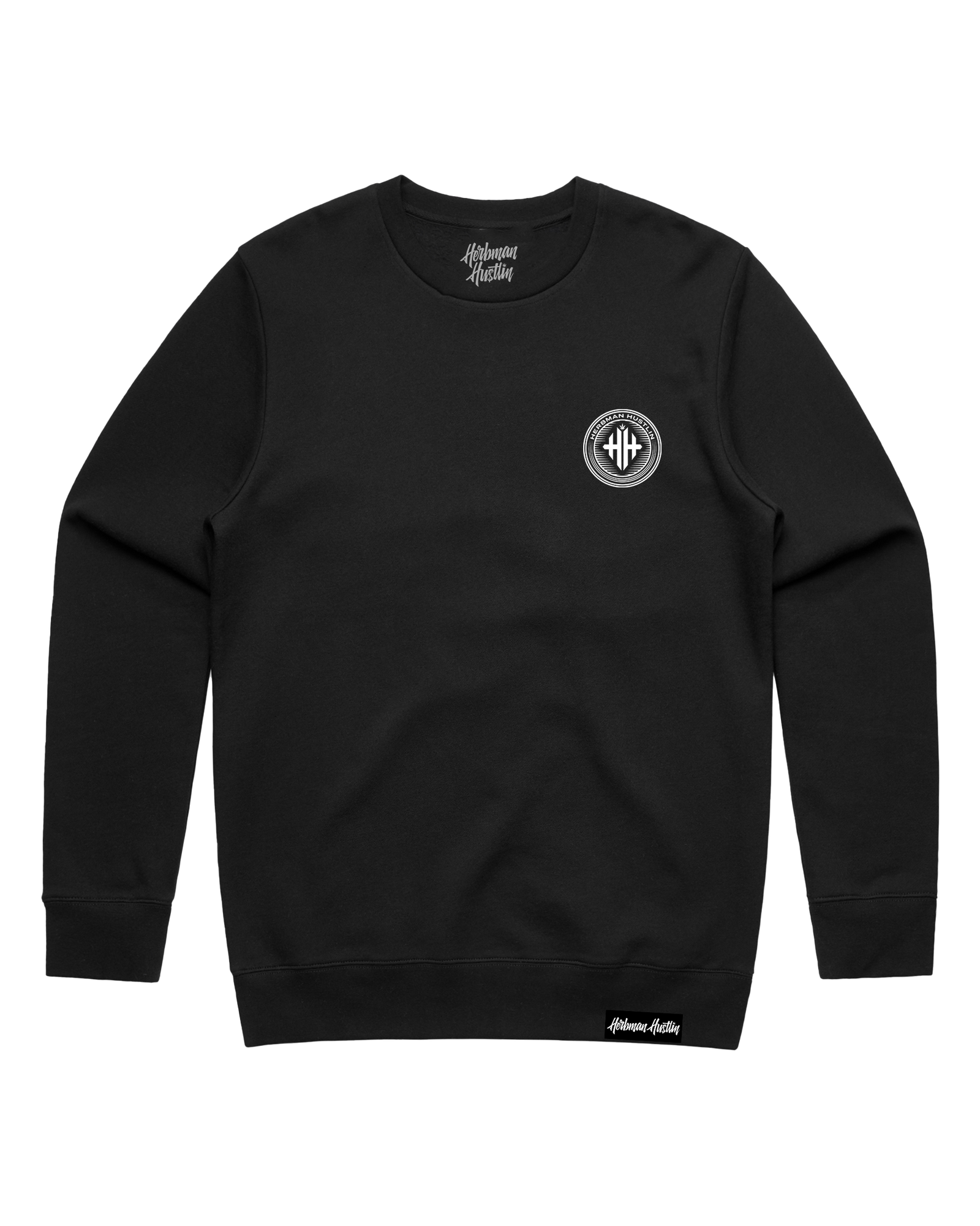 Herbman Hustlin Heavyweight PVC Patch Tracksuit - Black/Glow In the Dark