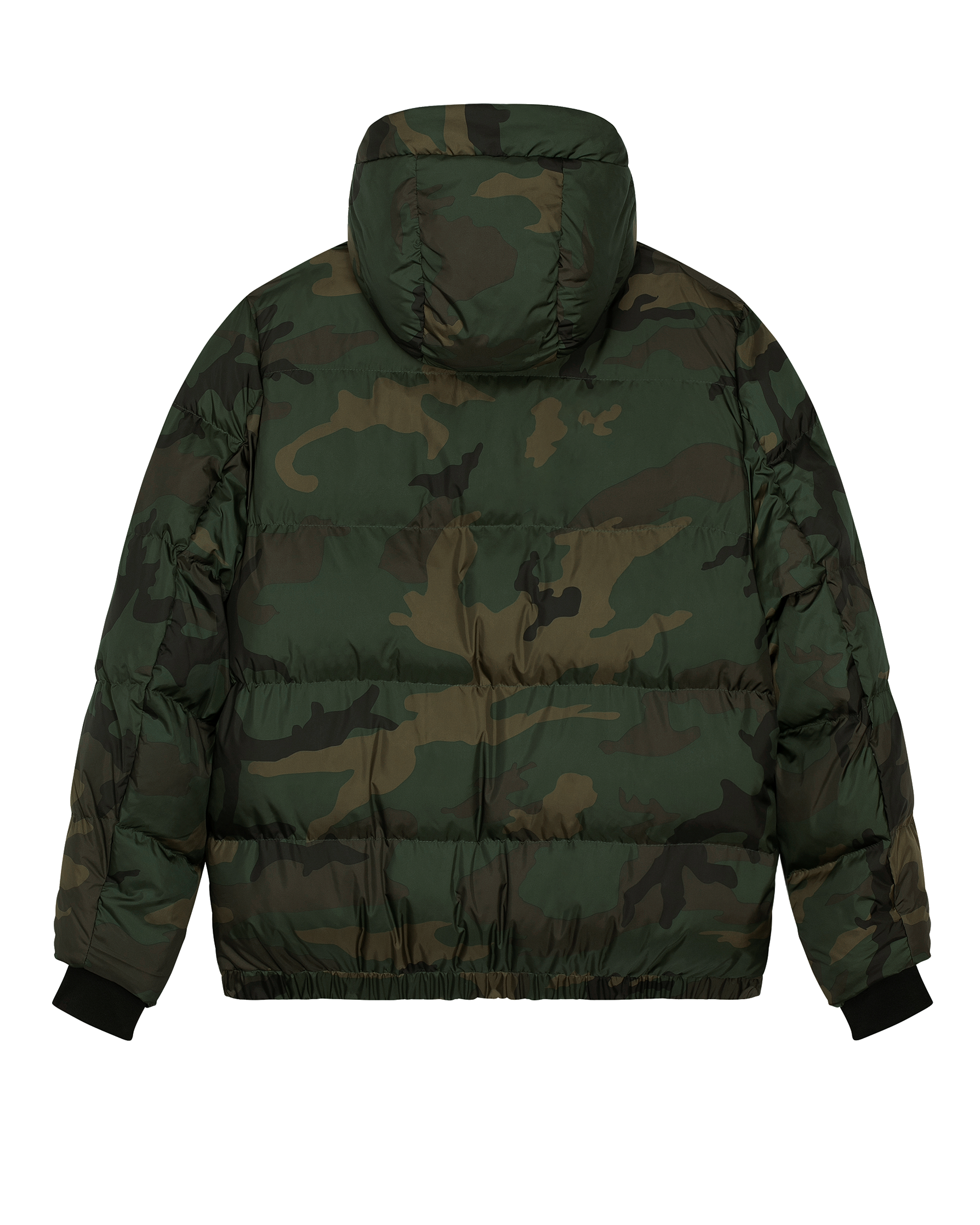 HERBMAN HUSTLIN CAMO 3D EMBROIDERED PUFFER JACKET - Camo/Orange