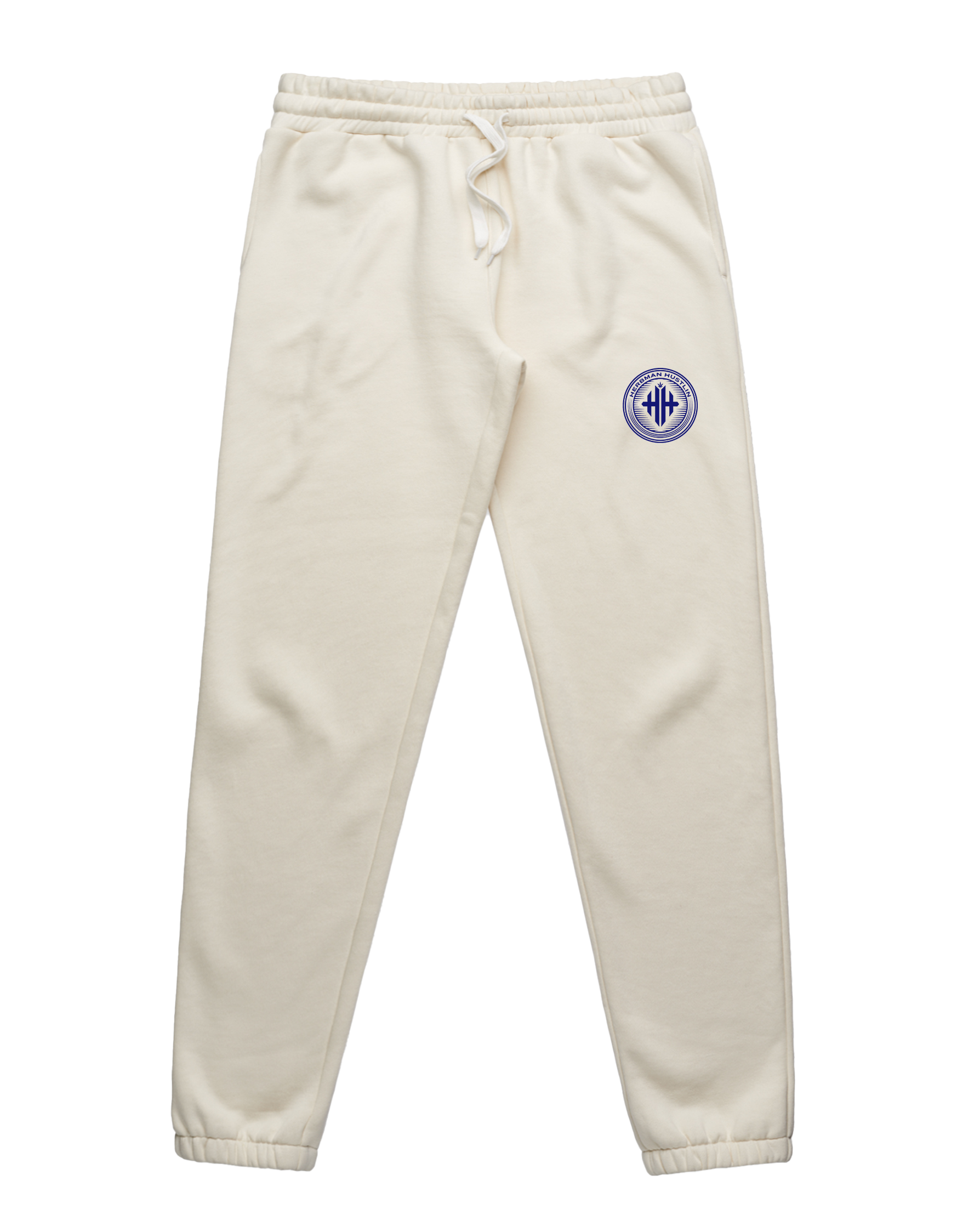 Herbman Hustlin Heavyweight PVC 3D Patch Tracksuit - Cream/Blue