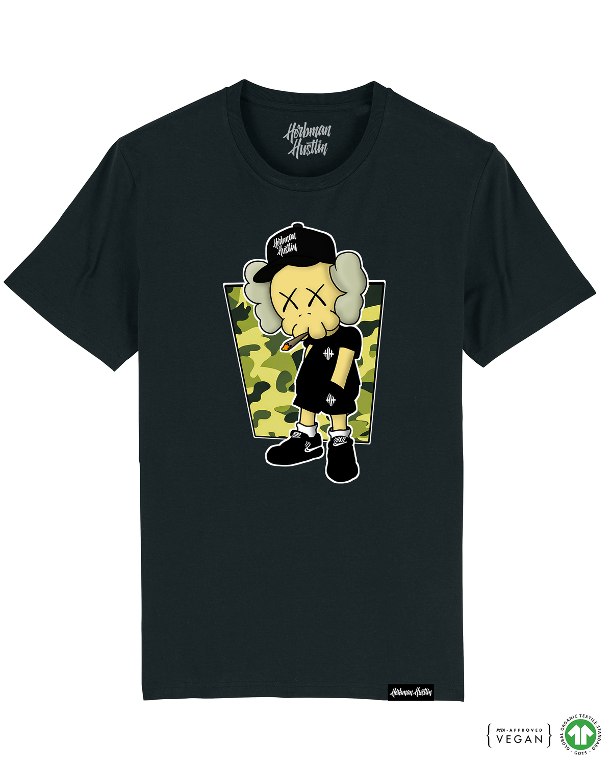 DRAWS Camo Organic Tee - Black/Camo