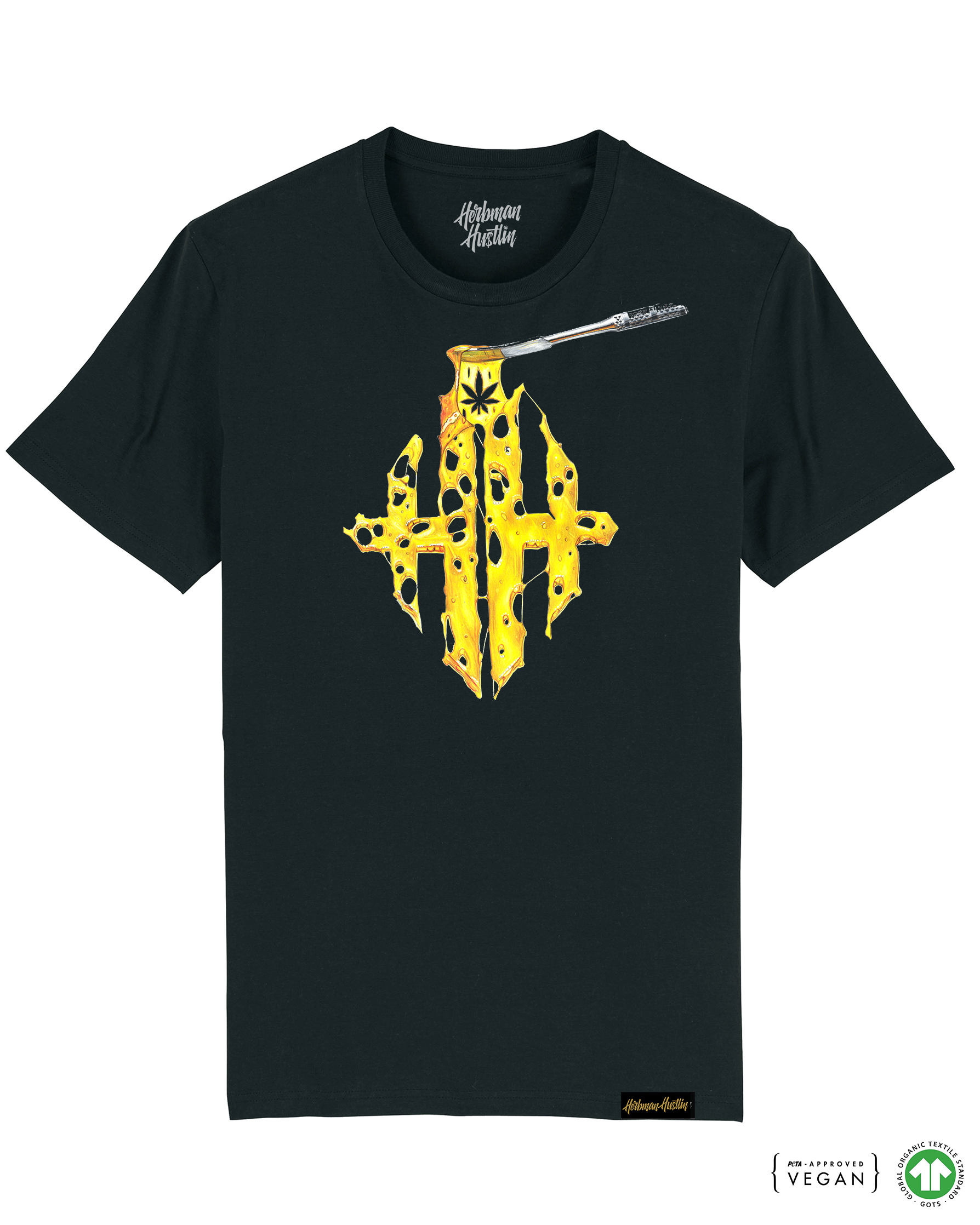 HH SHATTER LIMITED EDITION Organic Cotton Tee - Black/Yellow