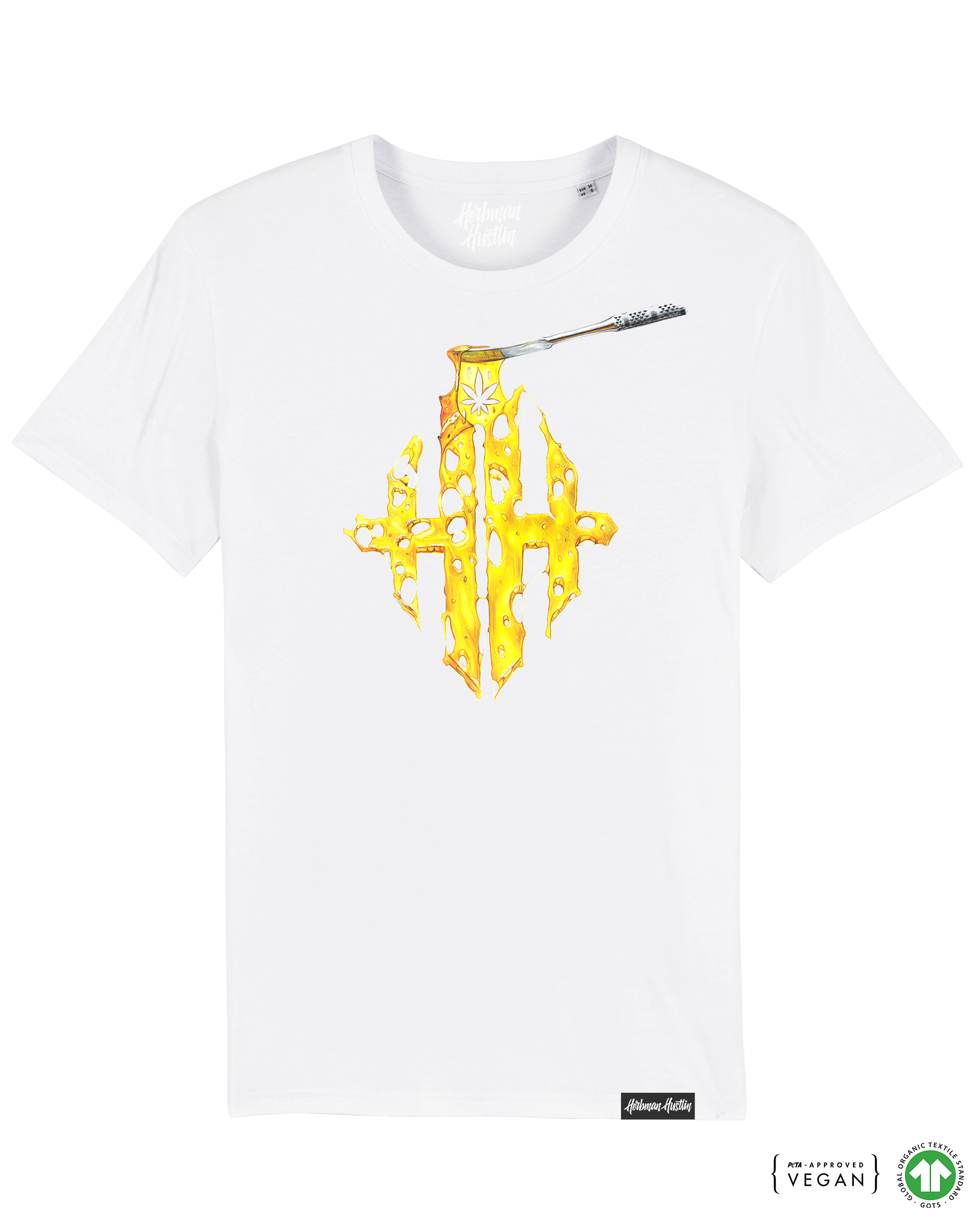 HH SHATTER LIMITED EDITION Organic Cotton Tee - White/Yellow