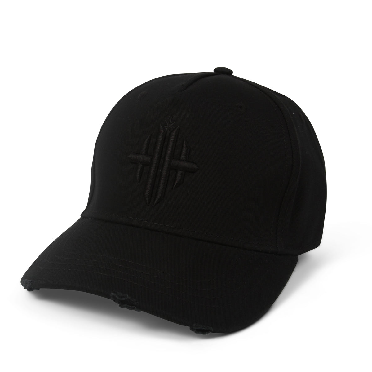 Herbman Hustlin Monogram Cap - Black/Black - Front