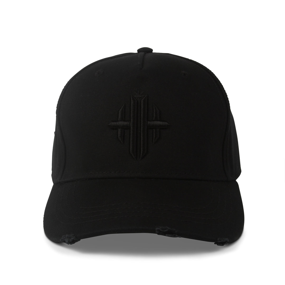 Herbman Hustlin Monogram Cap - Black/Black - Front