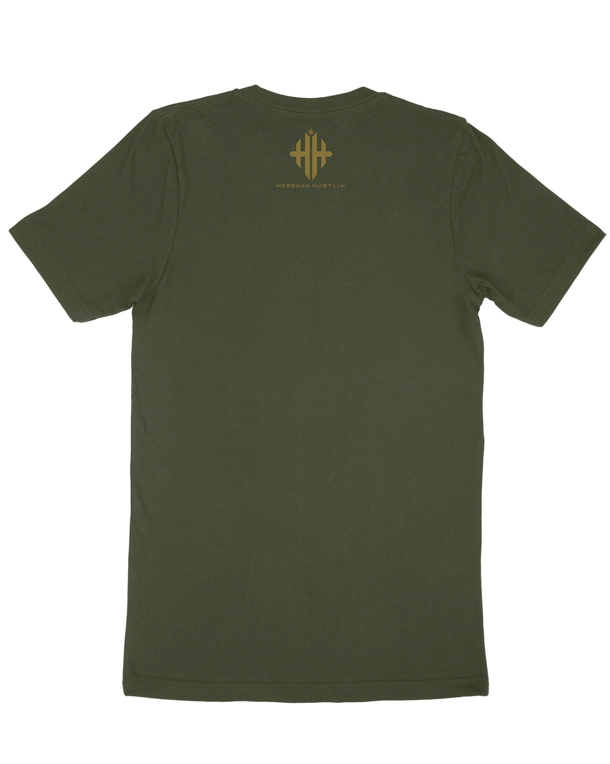 Herbman Hustlin &#39;It&#39;s a London Thing&#39; LIMITED EDITION Tee - Green/Gold - Back