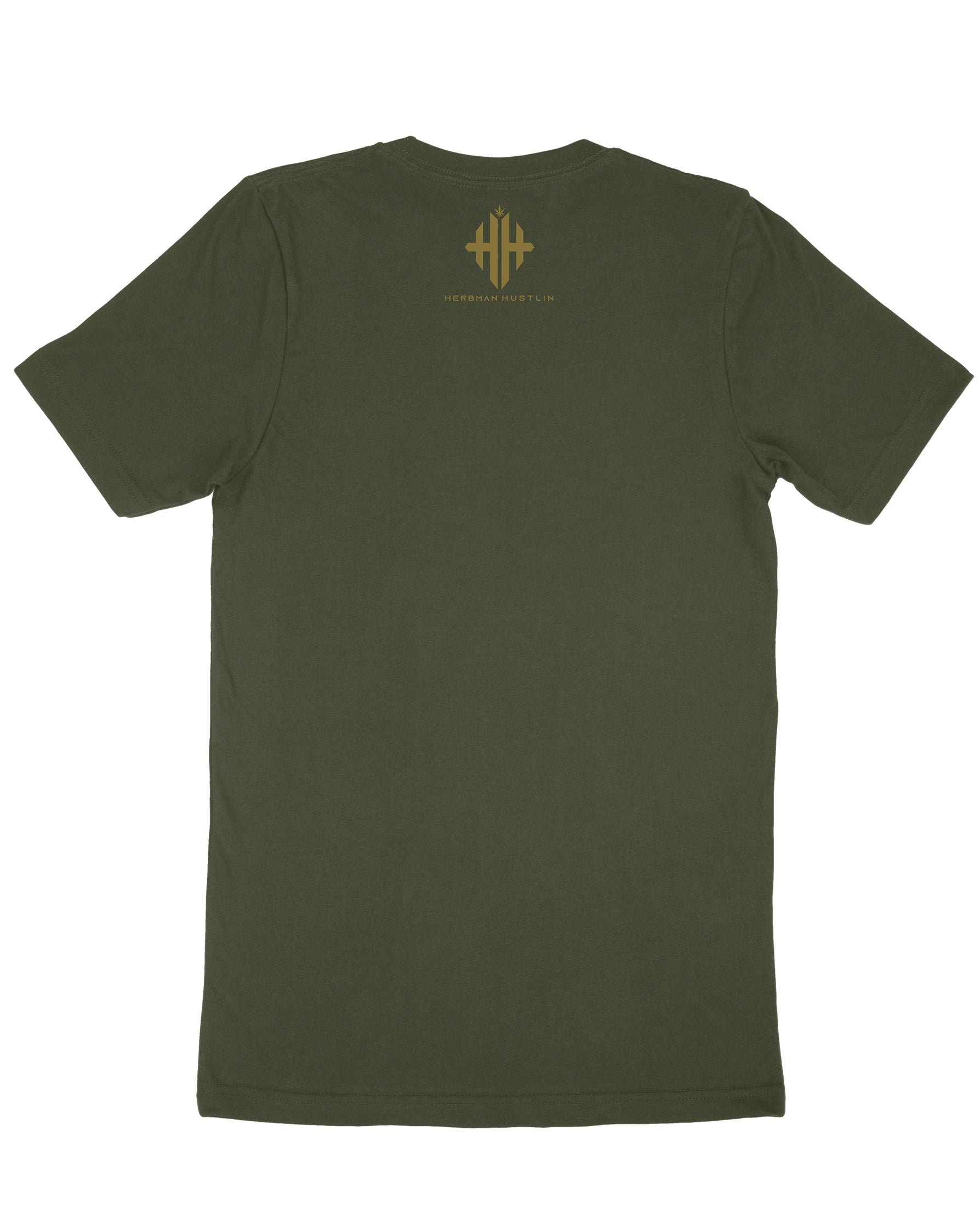 Herbman Hustlin 'It's a London Thing' LIMITED EDITION Tee - Green/Gold - Front