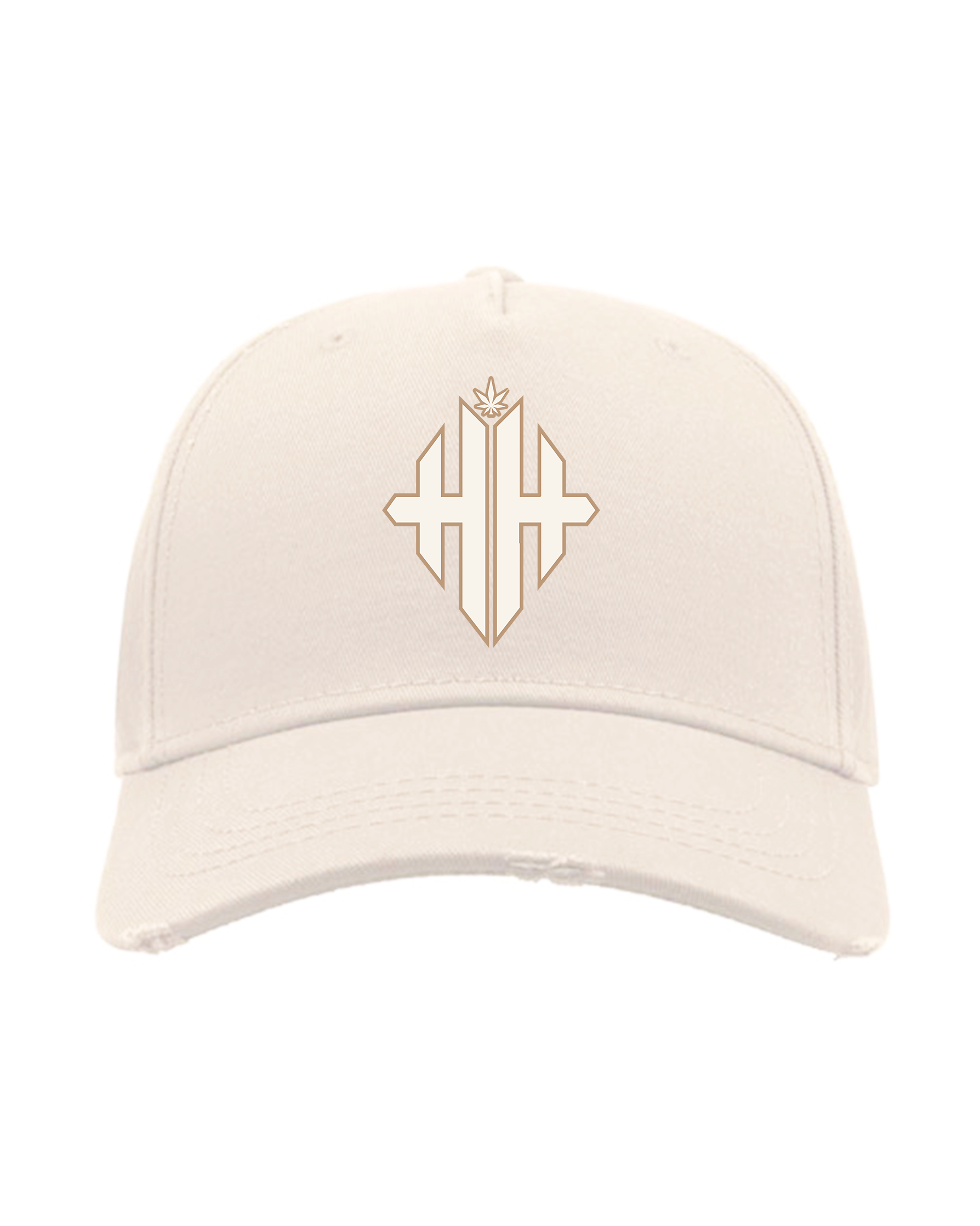 Herbman Hustlin Platinum Monogram Cap - Cream/Platinum