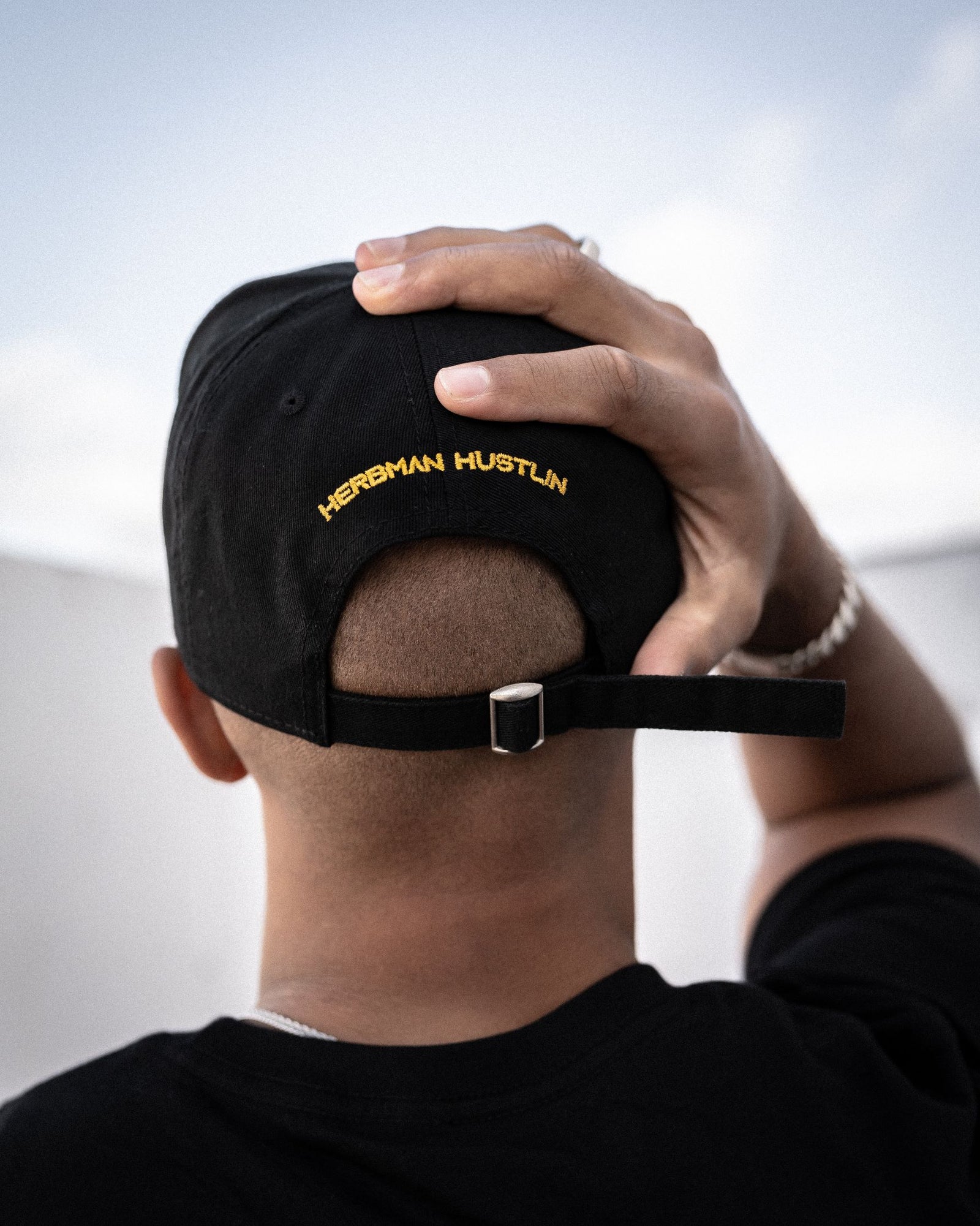 Herbman Hustlin Monogram Cap - Black/Gold