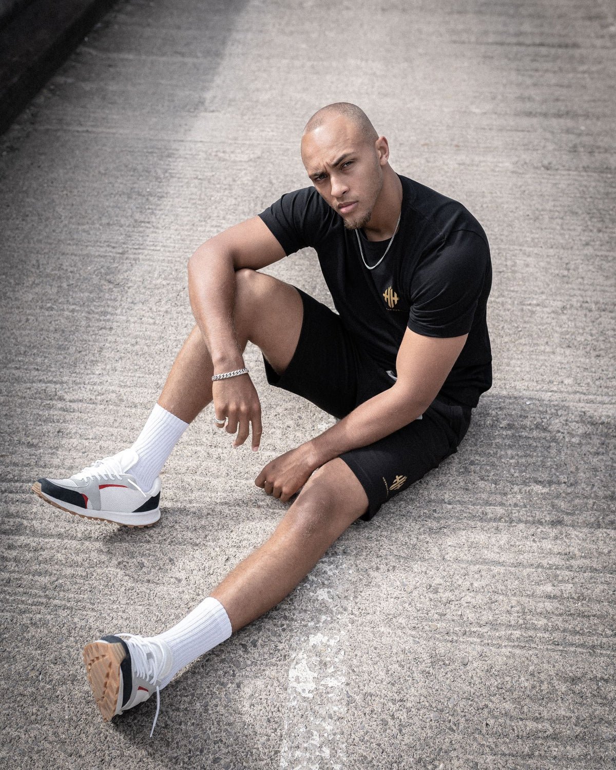 Herbman Hustlin Monogram Shorts - Black/Gold