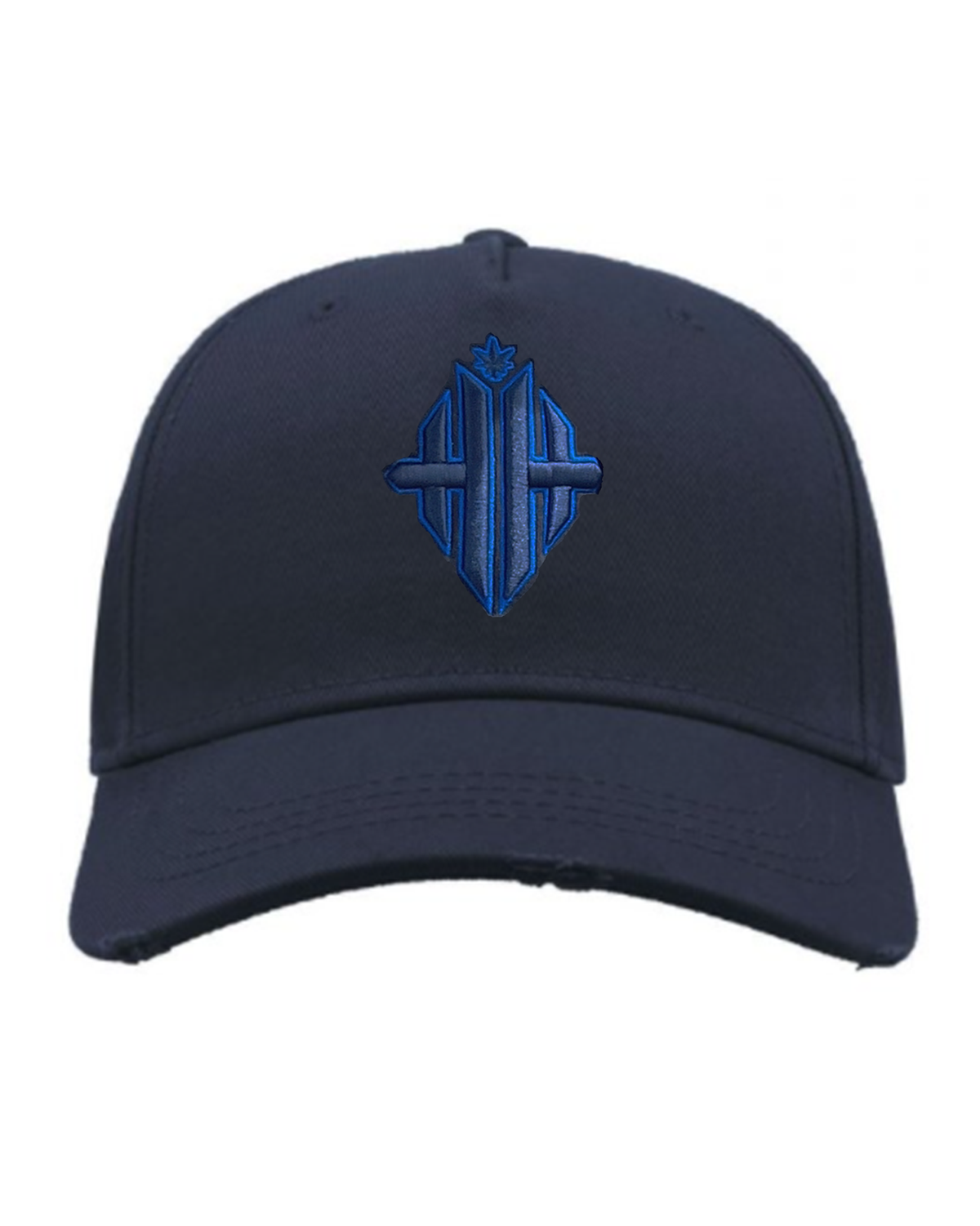 Herbman Hustlin Sapphire Monogram Cap - Navy/Galaxy Blue